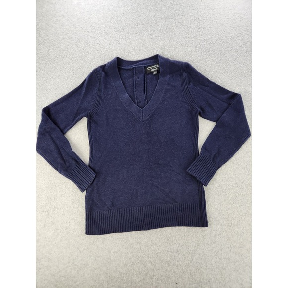 Banana Republic Sweaters - Banana Republic Sweater Women XS Blue‎ V-neck Merino Wool Knit Button Filpucci